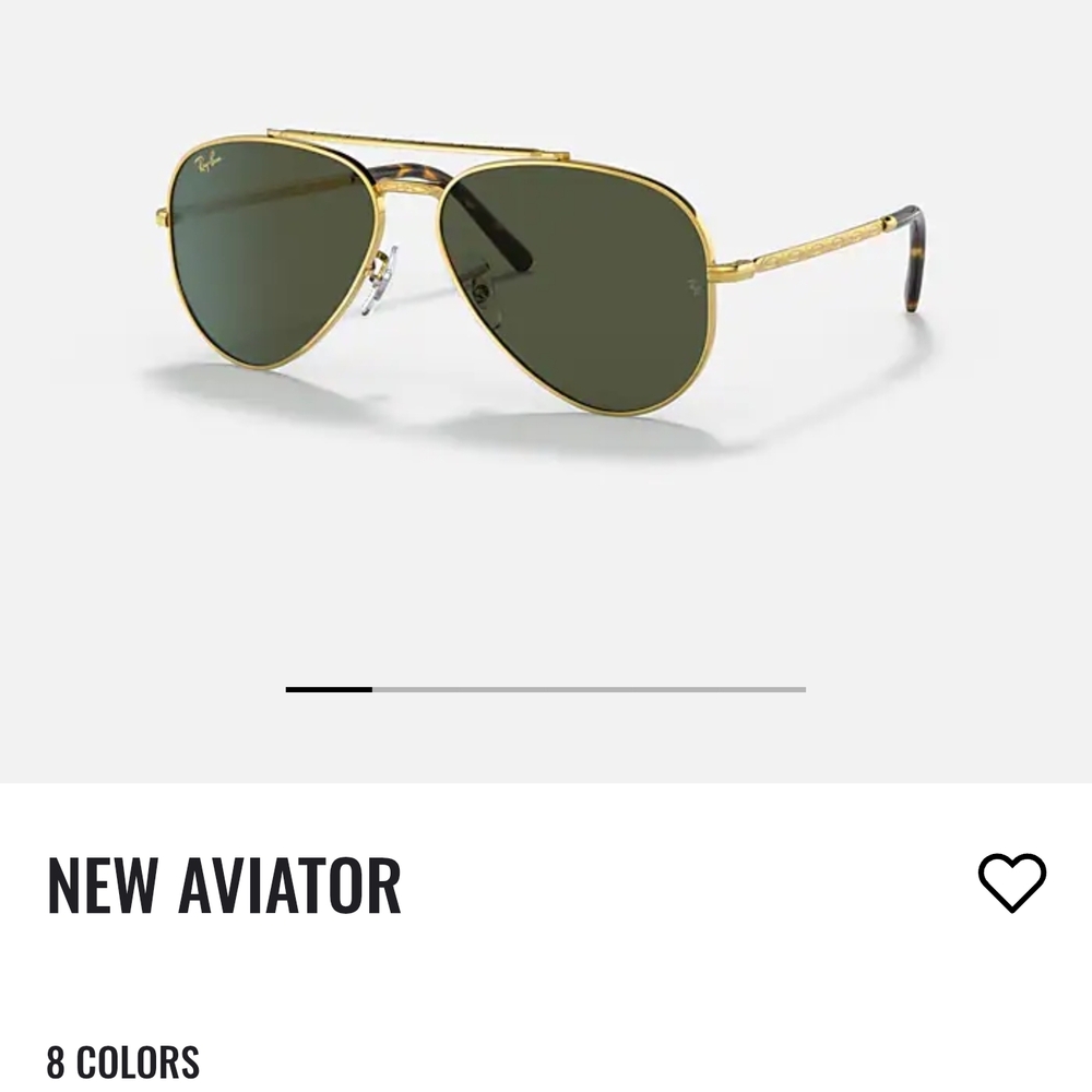 Ray-Ban Gold Aviator Sunglasses